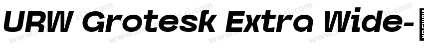 URW Grotesk Extra Wide字体转换